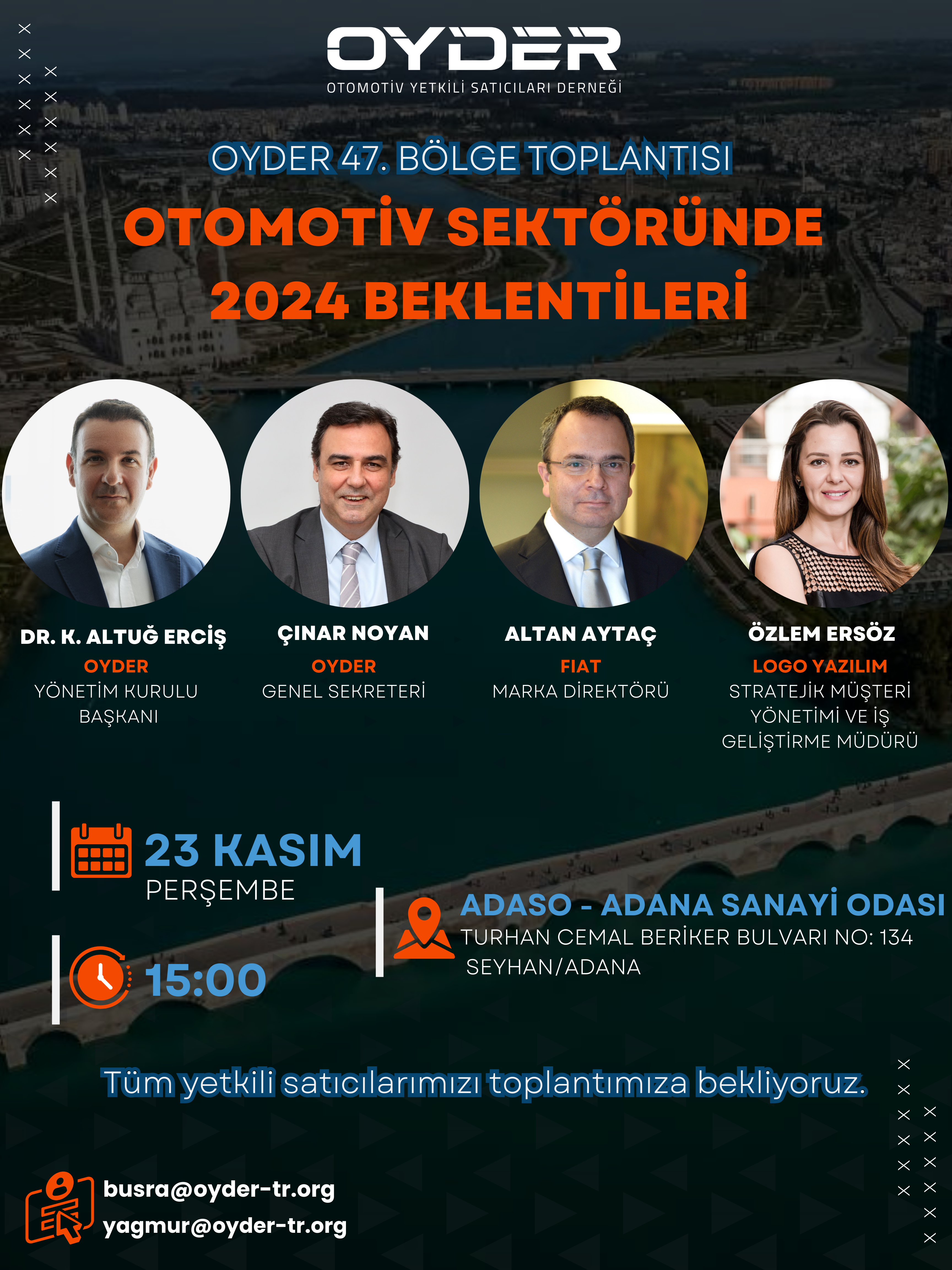 OYDER 47. Bölge Toplantısı - 23 Kasım 2023 Adana